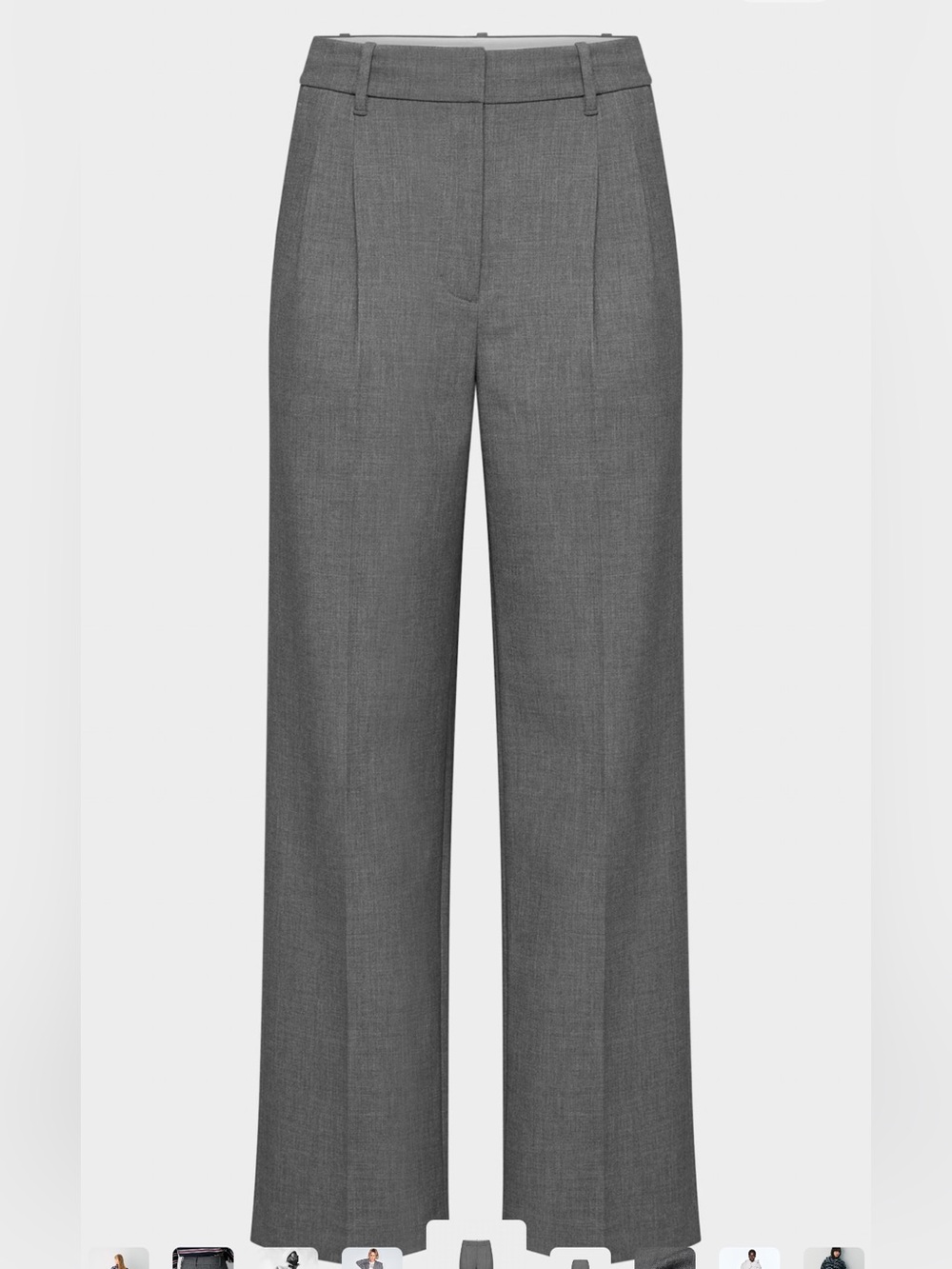 Aritzia The Effortless Pant Heather Charcoal Size 10
